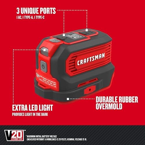 CRAFTSMAN V20 Charger, Power Inverter thumbnail 3