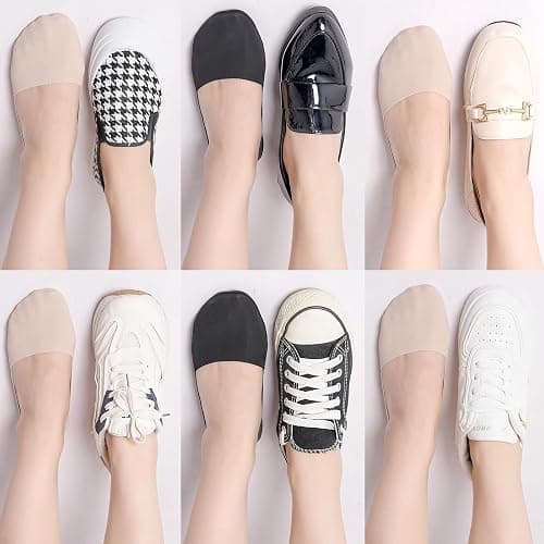 No Show Socks Womens Nylon Non Slip Low Cut Invisible Liner Footies Thin Silk Socks for Flats Loafers Lightweight 6 Pairs thumbnail 3