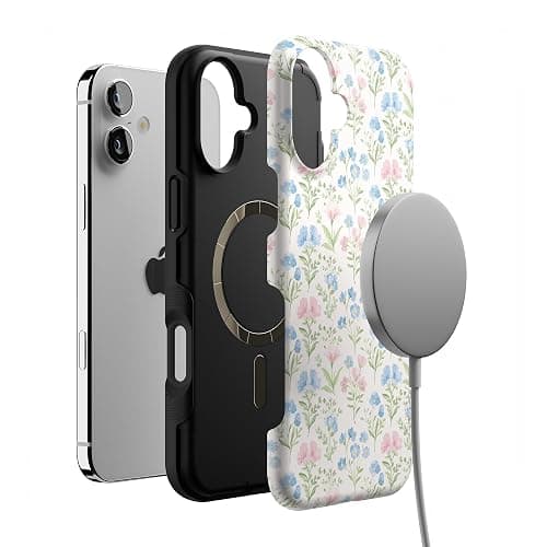 Casely iPhone 16 Plus Case | Pastel Garden | Sunday Best | Bold Protective Design | Compatible with MagSafe thumbnail 4