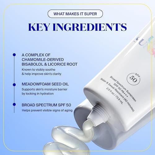 Supergoop! Unseen Sunscreen - SPF 50 - Clear & Invisible Face Sunscreen + Broad Spectrum + Makeup-Gripping Primer - Weightless, Scentless, Oil Free - For All Skin Types & Tones - 2.5 fl oz thumbnail 5