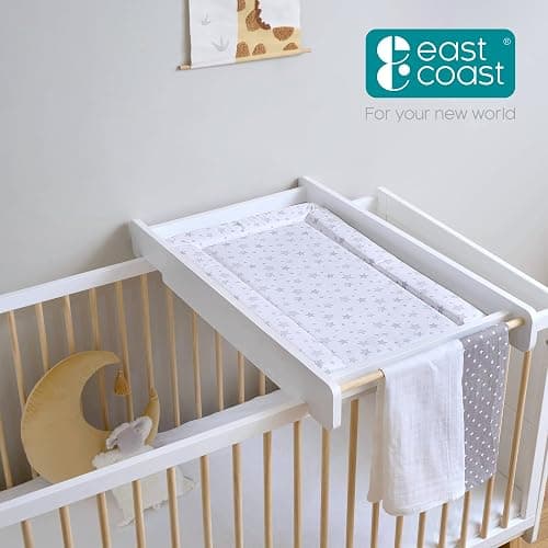 East Coast Nursery Essential Star Changing Mat Grey 70x40x3 cm thumbnail 5
