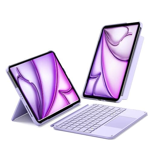Inateck Coque Clavier pour iPad 11e/10e Gén, pour iPad 10e (10,9")/11e (2025 A16), Air 11" M3/M2, Air 6/5/4e, Pro 11 4e-1re, Clavier Ultraléger Détachable avec Pavé Tactile, Violets AceTouch thumbnail 8