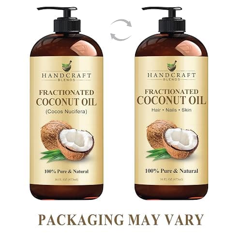 Handcraft Blends Fractionated Coconut Oil - 16 Fl Oz - 100% Pure and Natural - Premium Grade Carrier Oil for Skin, Hair and Body - Massage - Hair Tonic thumbnail 4