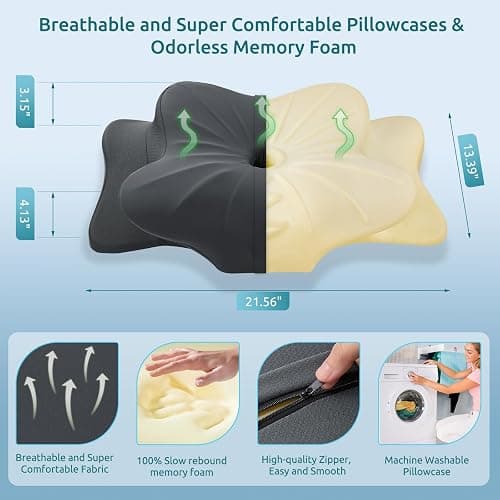 DONAMA Cervical Pillow for Neck and Shoulder thumbnail 4