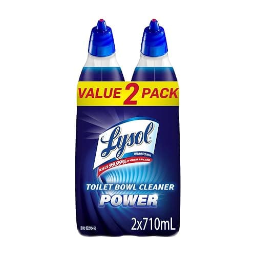 Lysol® Disinfectant Toilet Bowl Cleaner Power, (2 x 710 mL) = 1.42 L, Pack of 2, Cleaning, Disinfecting, and Stain Removal - Image 1