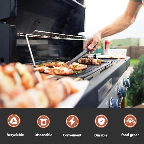 Whaleme Grease Cup Liners Compatible with Blackstone Griddle 5017 - Griddle Accessories, Disposable Grill Tray, Aluminum Foil Drip Pan Grease Catcher Cup Liner for 17, 22, 28, 36 Inch (30 Pack) thumbnail 6