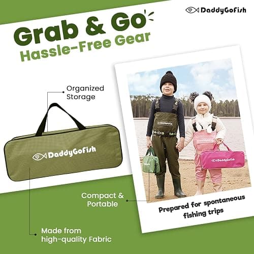 DaddyGoFish Kids Fishing Pole - Rod Reel Combo Tackle Box Starter Set - First Year Small Gear Kit for Boys Girls Toddler Youth Age Beginner Little Children thumbnail 4