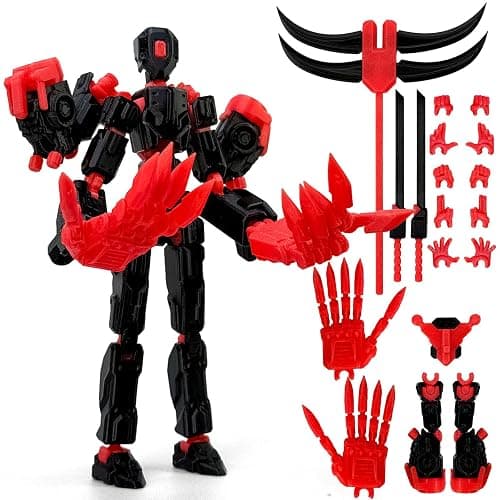 T13 Assembly Completed Action Figure, T13 Multi-Jointed Movable Robot Action Figure Set,Collectors Desktop Decorations for Game Lovers Toys - Image 1