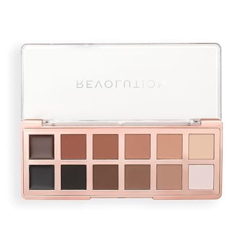Revolution, The Master Icon Matte Nudes Palette, 12 Shades, High-Impact Pigment, Vegan & Cruelty-Free - Image 1