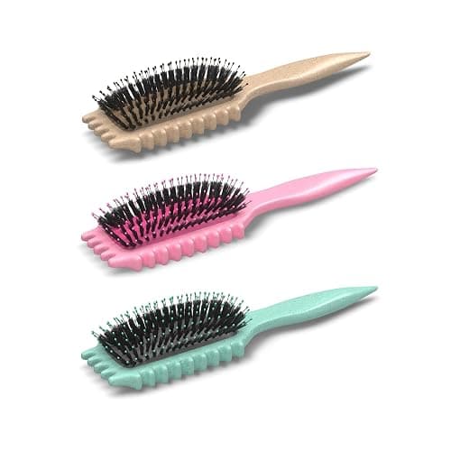 Bounce Curl Define EdgeLift Brush, 5-in-1 Tool for Effortlessly Defined Curls, Waves & Coils, Reduces Frizz - Pink thumbnail 8