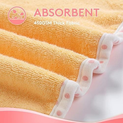 TBEZY Baby Hooded Towel with Unique Animal Design Ultra Soft Thick Cotton Bath Towel for Newborn (Tiger) thumbnail 7