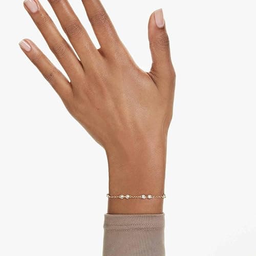Swarovski Remix Collection strand, Round cut, White, Gold-tone finish thumbnail 6