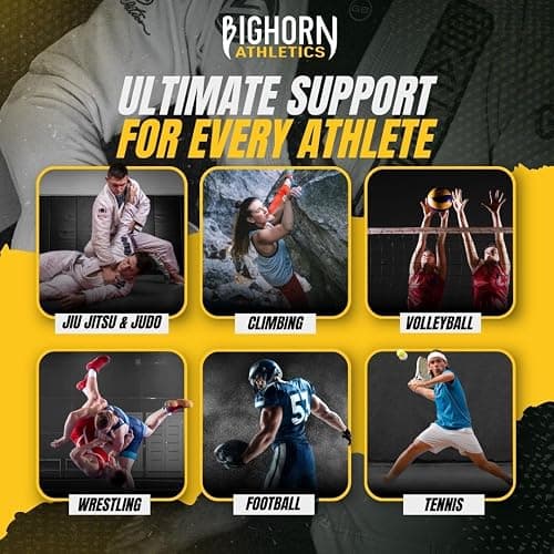 Bighorn Athletics Jiu Jitsu Finger Tape, Rock Climbing Tape | Multipurpose for Sports & Injuries: MMA, Volleyball, Football, Basketball, Tennis, Golf, Hands & Toes, 0.5-Inch x 45-feet, 8-Rolls, Blue thumbnail 2