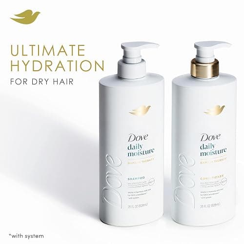 Dove Damage Therapy Shampoo Daily Moisture for Dry Hair with Bio-Protein Care Technology and Hyaluronic Serum 28 Fl Oz thumbnail 4