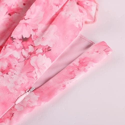 Scarlet Darkness Summer Dresses for Women 2026 Floral Corset Dress Long Milkmaid Dress with Pocket thumbnail 5
