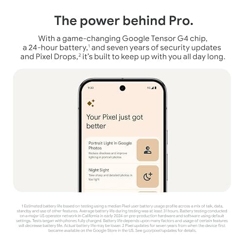 Google Pixel 9 Pro - Unlocked Android Smartphone with Gemini, Triple Rear Camera System, 24-Hour Battery, and 6.3" Super Actua Display - Rose Quartz, 128GB thumbnail 16