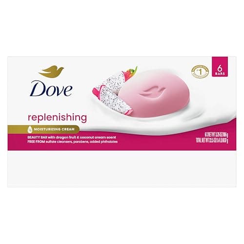Dove Bar Soap 6 Count Dragon Fruit for Deep Nourishment for Calm, Replenished Skin 3.75 oz thumbnail 3