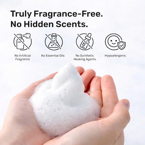 kosmatology Free & Clear Organic Foaming Hand Soap | Moisturizing Hand Wash | Clean Ingredients, Free of Artificial Scent and Essential Oils | 8.5 oz thumbnail 3