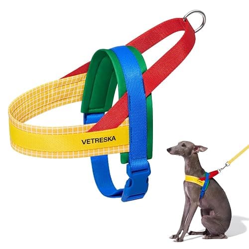 VETRESKA MoMA Dog Harness for Medium Large Dogs, Easy Walk Dog Harness and Leash Set, No Pull Dog Vest Harness for Walking and Training, Adjustable, Take Control & Anti-Twist Pet Lead Combo(Yellow, M) thumbnail 7