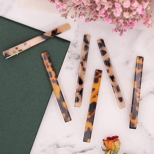 Cobahom 6 Pack Leopard Print Hair Clips Duckbill Hair Clip Metal Duck Teeth Hair Pins Chic Tortoise Shell Hair Barrettes for Women and Girls thumbnail 5