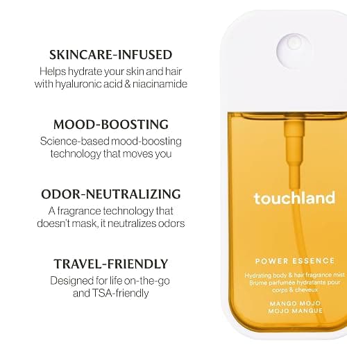 Touchland Power Essence Hydrating Body & Hair Fragrance, Mango Mojo, 60ml., Travel Size Body Mist thumbnail 5
