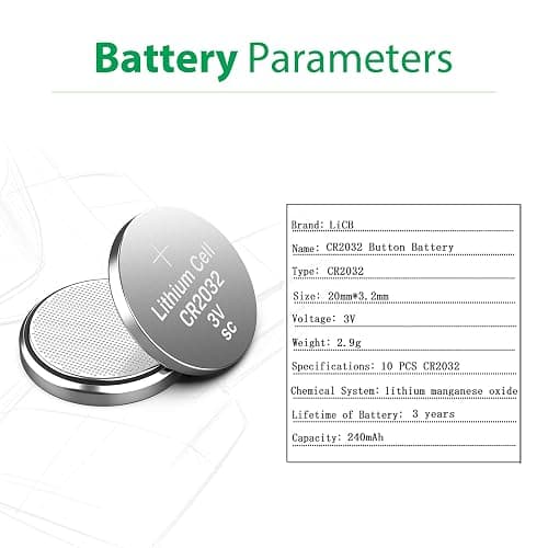 LiCB CR2032 3V Lithium Battery(10-Pack) thumbnail 2