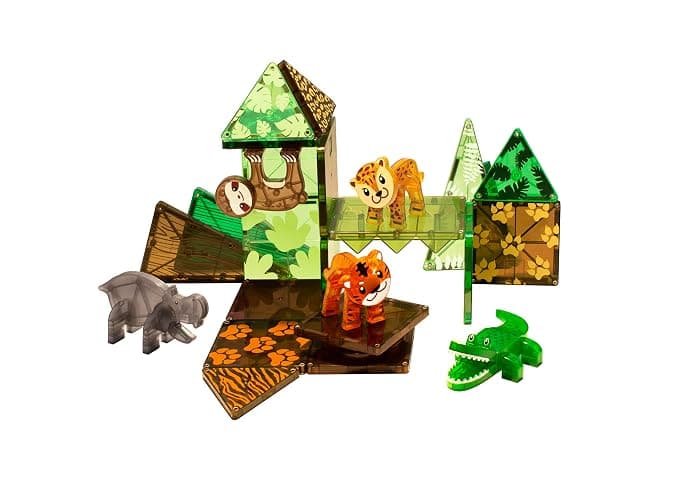 MAGNA-TILES Jungle Animals 25-Piece Magnetic Construction Set, The ORIGINAL Magnetic Building Brand thumbnail 6