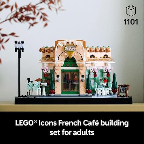 LEGO Icons French Café Paris Building Kit - DIY Set for Adults - Collectible Bedroom and Home Decor - Display for Home or Office - Gift for Wedding or Bride - 10362 thumbnail 2