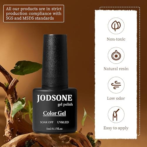 JODSONE 100 PCS (5 ml each) Gel Nail Polish Kit No Wipe Soak off Base Coat and Matte Glossy Top Coat Gel Polish Collections Gifts for Manicure Lovers thumbnail 6
