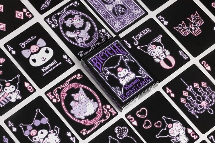 Bicycle Kuromi Sanrio Playing Cards, Black, Pink and Purple, 1 Deck thumbnail 4