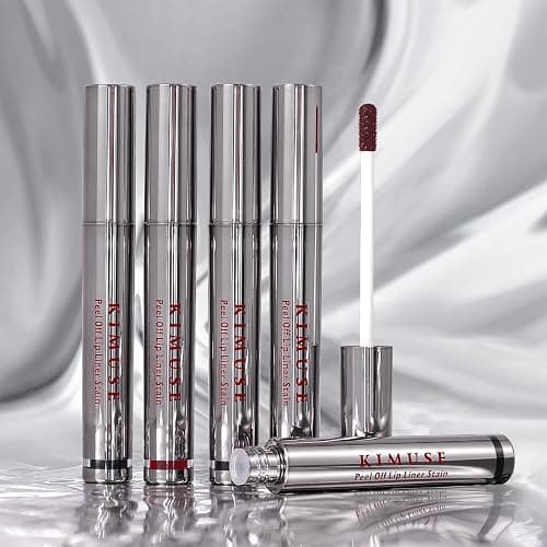 KIMUSE Peel Off Lip Liner Stain, Long Lasting Lip Tint Stain Peel Off, Waterproof, Transfer Proof, Highly Pigmented Color Peel Off Lip Stain Liner, Matte Finish thumbnail 9