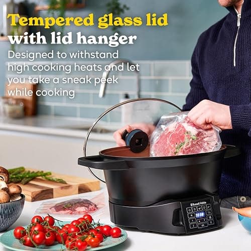 Russell Hobbs Good-to-Go 6.5L Electric Multicooker, 8 Functions, 750W | 8 Digital Cooking Functions Including Sear, Slow Cook, Steam, Boil, Keep Warm, Roast, Dishwasher Safe Parts thumbnail 7