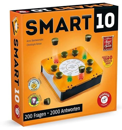 Piatnik 7167 - Smart 10 | Das revolutionäre Alleswisser Brettspiel I Für die Quizfreunde | Wer ist der Quizkönig | Ab 12 Jahren | Wissenfragen von A - Z | Für Unterwegs und Zuhause - Image 1