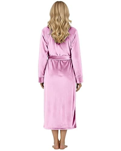 NY Threads Premium Womens Robe, Plush Fleece Long Bath Robe for Women, Fluffy Soft Women's Bathrobe thumbnail 2