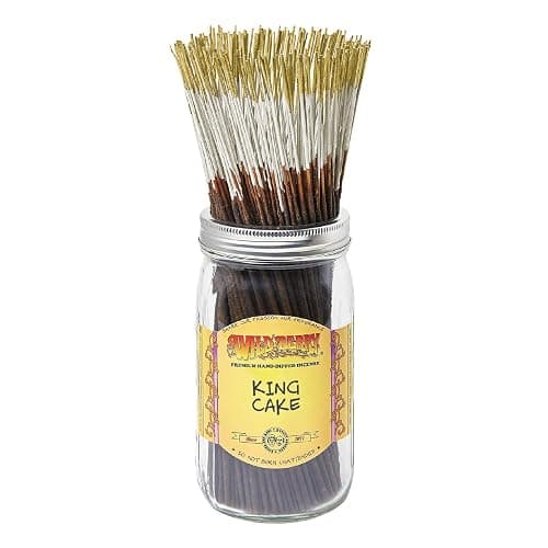 Wild Berry Incense Sticks - King Cake - Delectable Cinnamon Sugar Scent with Vanilla - Hand Dipped in The USA (100 Count) - Image 1