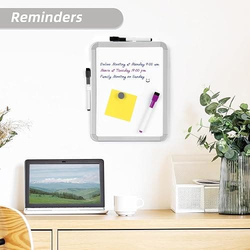 VUSIGN Small Dry Erase Whiteboard, 8.5 x 11 Inches White Board for Students, Fridge, Locker, Mini Dry Erase Board, 2 Pack thumbnail 4