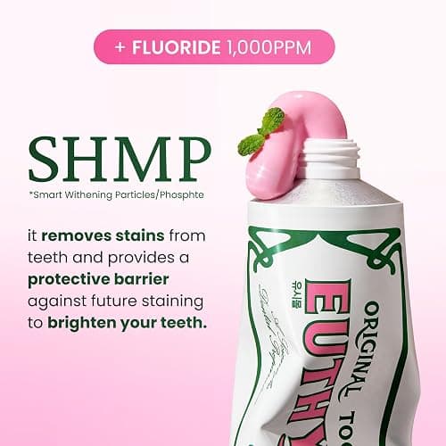 EUTHYMOL Whitening Toothpaste, Stain Removal in 2 Weeks | 3.7 fl oz | Whitening Toothpaste for sensitive Gum & Teeth, Stain Removal in 2 Weeks, Bad Breath, Cavity Prevention, Aluminum Tube thumbnail 3