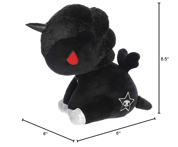 Aurora Enchanting ©Tokidoki Fumo Stuffed Animal - Bright & Colorful Design - Showpiece Plush - Black 8.5 Inches thumbnail 2