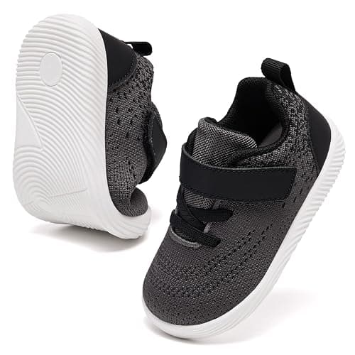 MORENDL Toddler Sneakers Baby Boys & Girls Barefoot Shoes Lightweight Breathable Walking Running Tennis Athletic Sport Shoes thumbnail 7