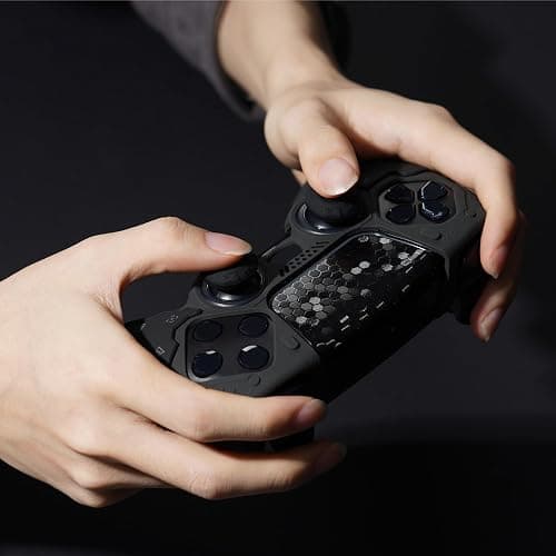 GeekShare G.S.TAC Tactical PS5 Controller Skin Set, Anti-Slip Silicone Protective Cover Skin Case for PS5 Wireless Controller with 2 Thumb Grip Caps and 2 Stickers - for Black Myth: Wukong thumbnail 7