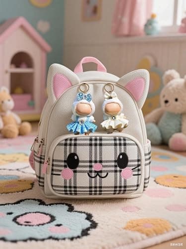 (2 Pack) Clothes for LABUBU 17cm Doll (NO Doll), Outfit for LABUBU, Dress and Hairpin Set for LABUBU Dress Up, Fashion and Premium Dolls Accessories for LABUBU thumbnail 5