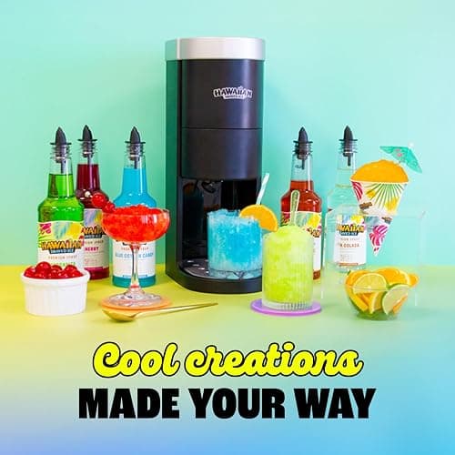 Hawaiian Shaved Ice S777 Snow Cone and Shaved Ice Machine with Blade Adjustment Knob and 5 Reusable Plastic Ice Mold Cups. Great for Granitas, Seltzers, Italian Soda and More 120V, Matte Black thumbnail 7
