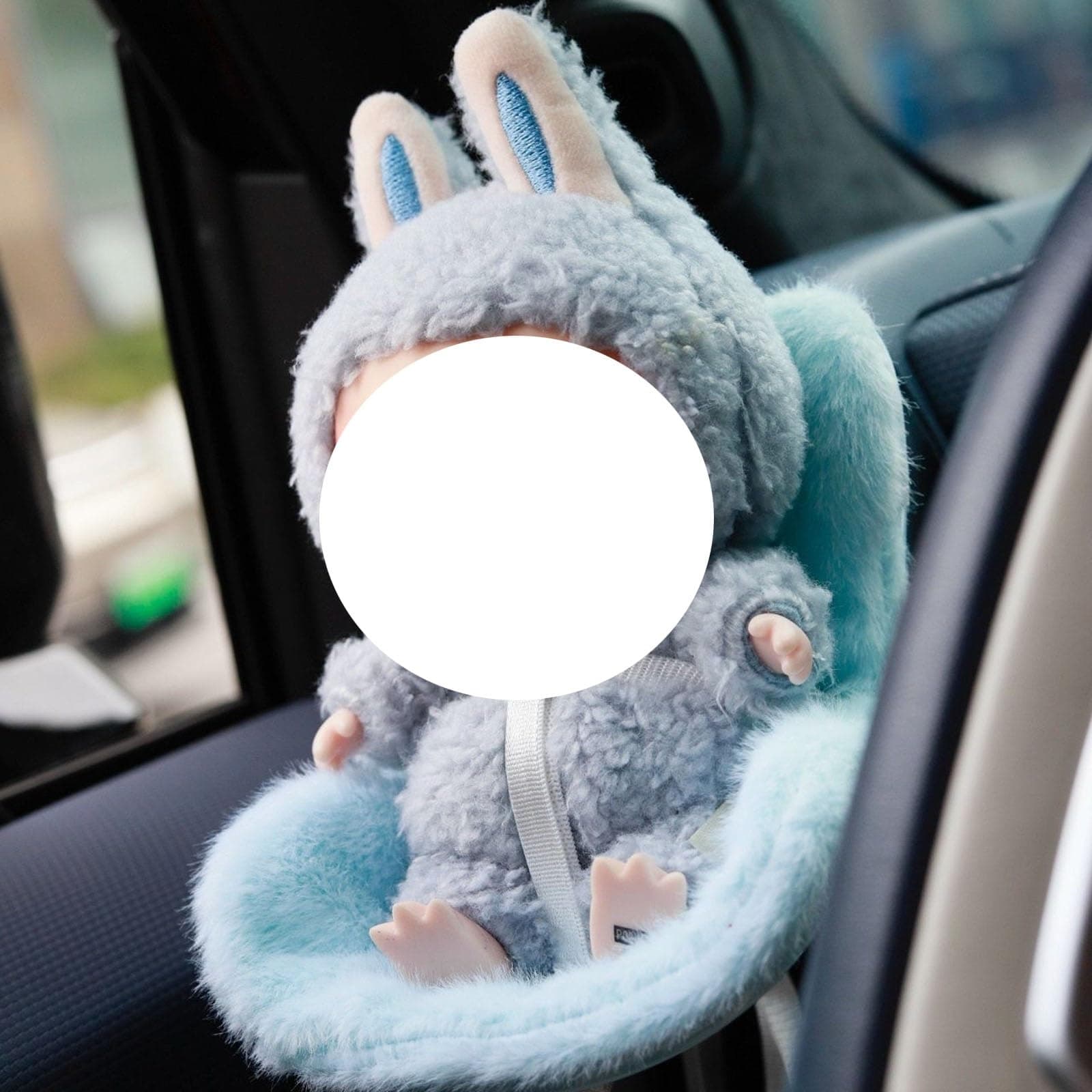 Bilbarnstol För Labubu Docka, Labubu Bilbarnstol För Bildekorationer, Docka Bilbarnstol Med Mjuk Lurvig Kudde, Ha En Plats Labubu, Babydocka Bilbarnstol(G) thumbnail 2