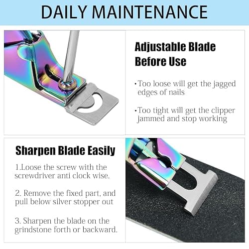 Acrylic Nail Cutter with Magnetic Sizing Guide, Adjustable Nail Tip Cutter for Acrylic Nails, Stainless Steel Acrylic Nail Clipper for Salon & Home Use thumbnail 7