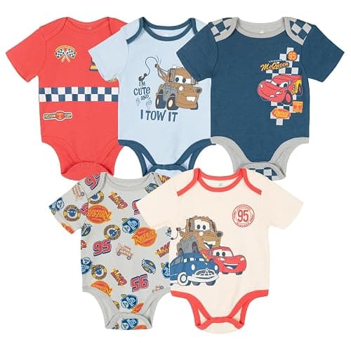 Disney Baby 5 Pack Bodysuits Newborn to Infant Sizes (Newborn - 24 Months) - Image 1