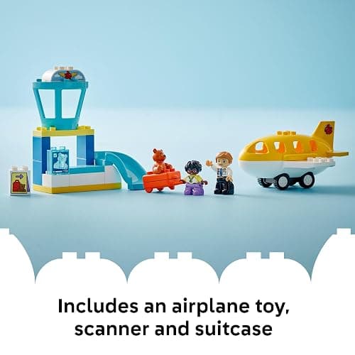 LEGO DUPLO Town First Time at The Airport Building Toy - Learning Play Set for Boys & Girls Ages 1.5+ - Little Ones Use Building Blocks to Explore Emotions - Toddler Gift Idea for Birthdays - 10443 thumbnail 4