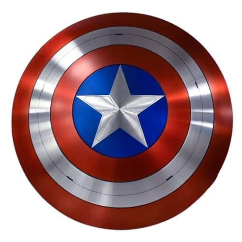 Captain America Schild Einzigartiges Design Stahlschild Metall Cosplay und Rollenspiel Mittelalter Schild Weihnachten & Thanksgiving Geschenk, Mehrfarbig/Meereswellen (Ocean Tides), Standard - Image 1