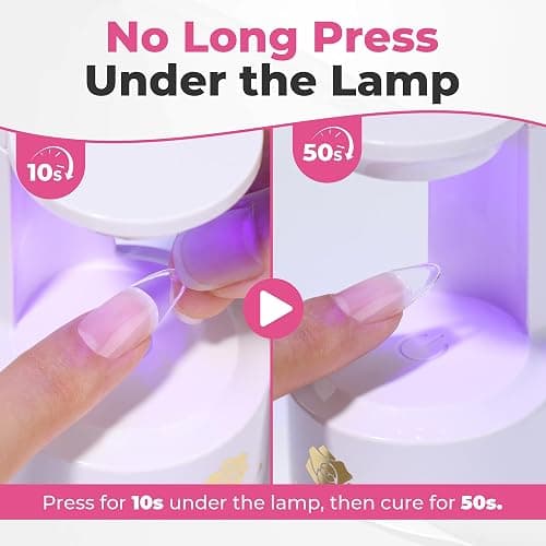 UNA GELLA 2Pcs x 25g Solid Nail Glue Gel, U V Gel Nail Glue for Nail Tips | LED Light Cured Strong Long-Lasting Hold, Easy to Buff & Soak Off, for Nails Extensions Not for Press-On Nails thumbnail 7