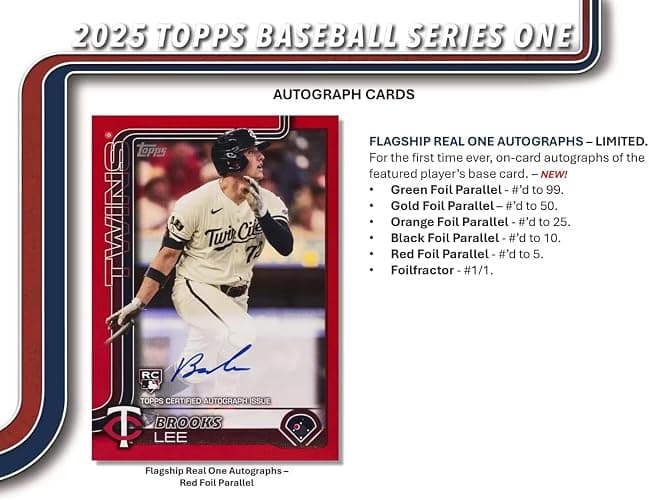 Topps 2025 Series 1 Baseball Trading Card Hanger Box (59 Cards) thumbnail 6