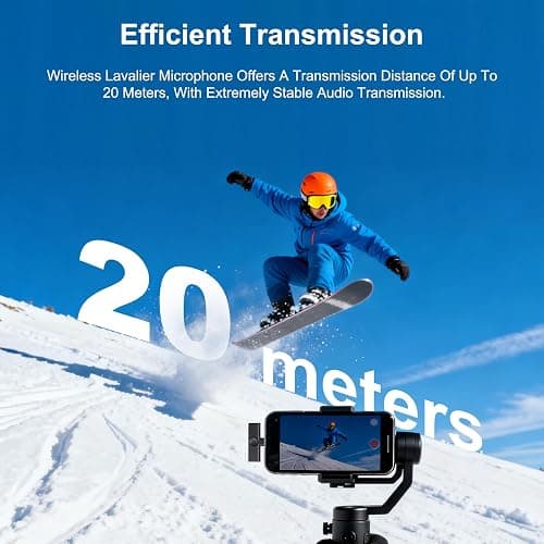 2 Pack Wireless Lavalier Microphone for iPhone iPad Android, Plug & Play Lapel Mic with Noise Reduction, Professional Mini Mic for Video Recording, YouTube TikTok Vlog Podcast Interview Livestream thumbnail 5